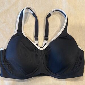 SYROKAN 36DD Black White Sports Bra